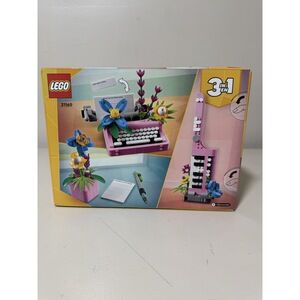 LEGO Creator 3-in-1 Typewriter with Flowers – Set 31169 – 363 Pieces – Ages 8+ –